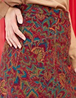 Flared cotton skirt femme La Fiancée