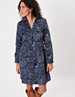Printed velvet blouse dress femme La Fiancée