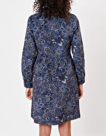 Printed velvet blouse dress femme La Fiancée
