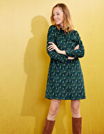 Printed velvet blouse dress femme La Fiancée