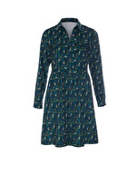 Printed velvet blouse dress femme La Fiancée