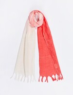 Rectangular linen stole femme La Fiancée