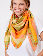 Large organic cotton voile stole femme La Fiancée